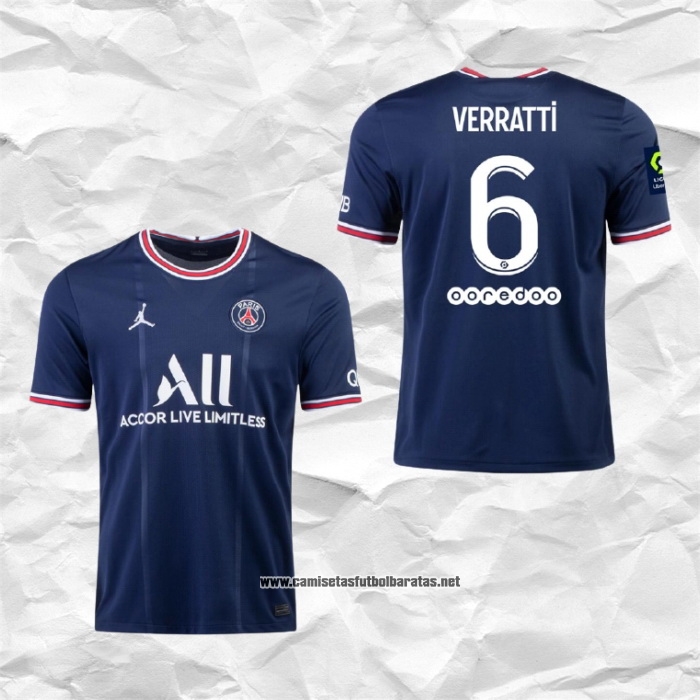 Primera Paris Saint-Germain Camiseta Jugador Verratti 2021-2022